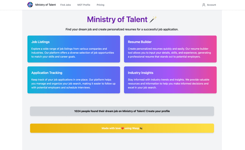 Ministry of Talent